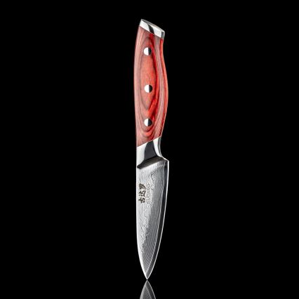Gudaro - KENSHO Damast-Küchenmesser 3,5, aus 67 Lagen Stahl, Klingenlänge 9,5 cm