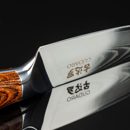 Gudaro - PARING Schälmesser 7,6 cm Damaststahl