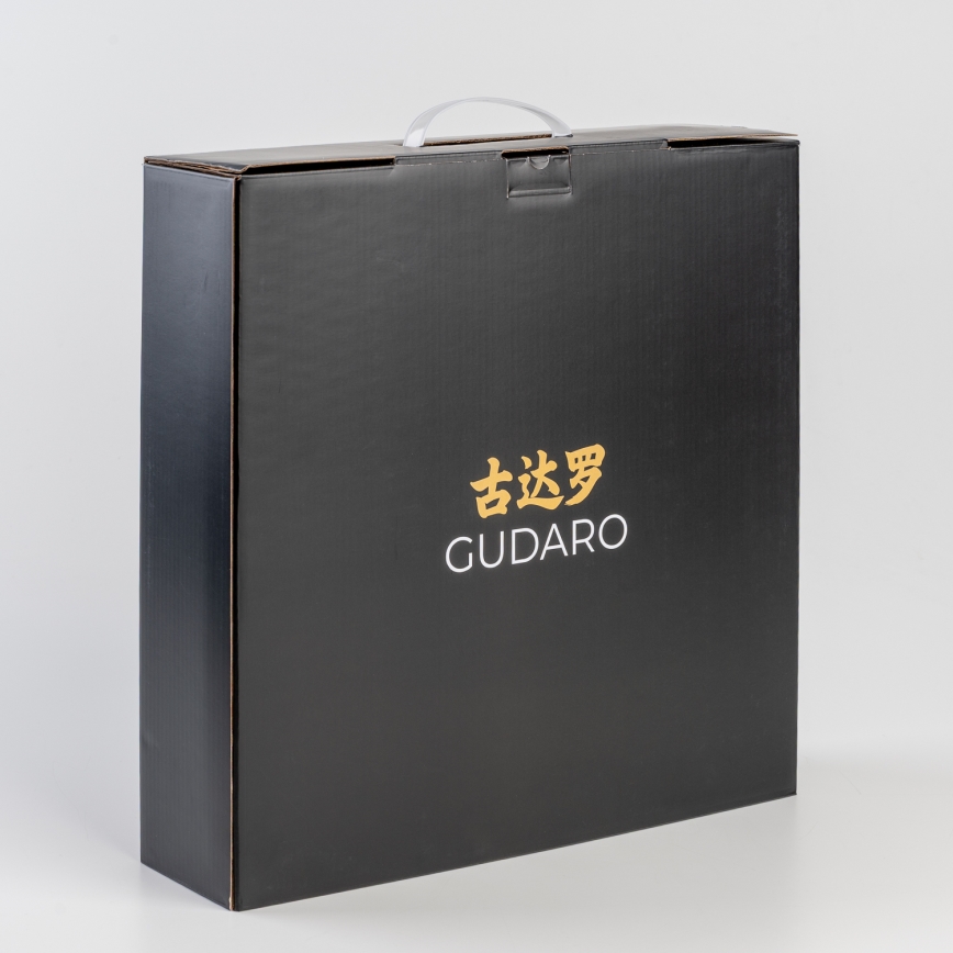 Gudaro - 5er-Set Damast-Küchenmesser MIYABI + Messerblock und Geflügelschere
