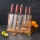 Gudaro - Set da 5 coltelli da cucina in damasco KENSHO + supporto magnetico