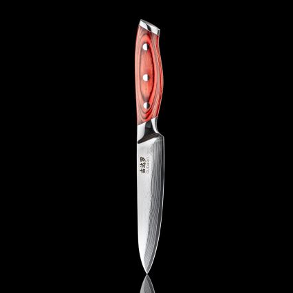 Gudaro - Damast-Universalküchenmesser KENSHO 5, aus 67 Lagen Stahl, Klingenlänge 12,5 cm