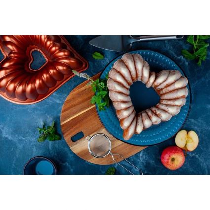 Gugelhupfform KITCHISIMO Herz/kupferfarben