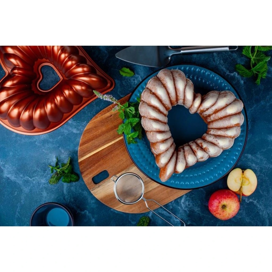 Gugelhupfform KITCHISIMO Herz/kupferfarben