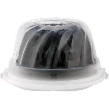 Gugelhupfform TORO mit Tablett und Deckel, schwarz