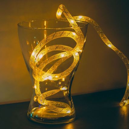Guirlande de noël 20xLED 2,3m blanche chaude