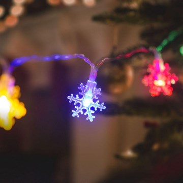 Guirlande de noël 20xLED/3xAA 2,3m multicolore