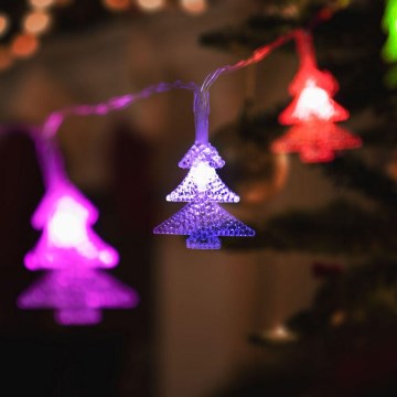 Guirlande de noël 20xLED/3xAA 2,3m multicolore
