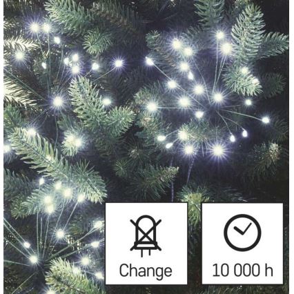 Guirlande de noël 450xLED/11m blanc froid