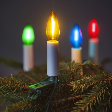 Guirlande de Noël à LED FELICIA FILAMENT 16 LED, 13,5 m, multicolore, Fabriquée en République tchèque
