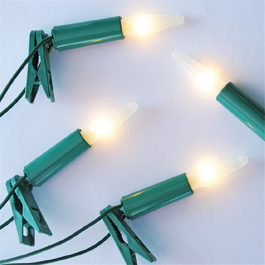 Guirlande de Noël ASTERIA 16xE10/14V/230V blanc