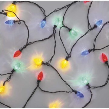 Guirlande de noël d'extérieur 50xLED/8 modes 14,8m IP44 multicolore