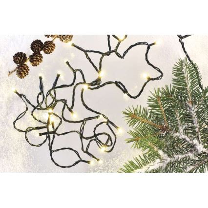 Guirlande de noël d'extérieur 80xLED/13m IP44 blanc chaud