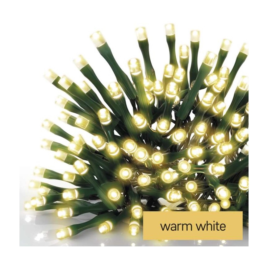 Guirlande de noël d'extérieur 80xLED/13m IP44 blanc chaud
