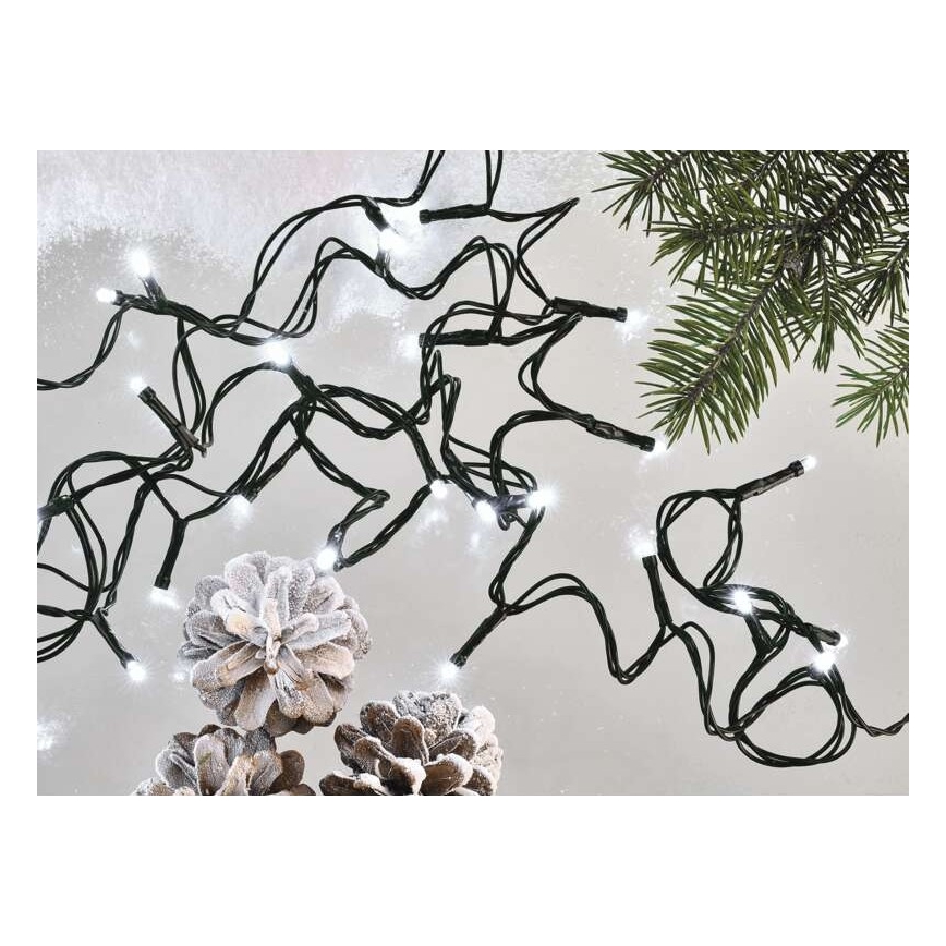 Guirlande de noël d'extérieur 80xLED/13m IP44 blanc froid