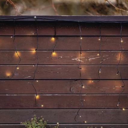 Guirlande de Noël extérieure 100xLED/2,5x0,9m IP44 blanc chaud