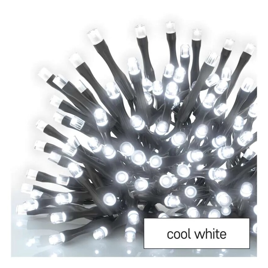 Guirlande de Noël extérieure 100xLED/2,5x0,9m IP44 blanc froid