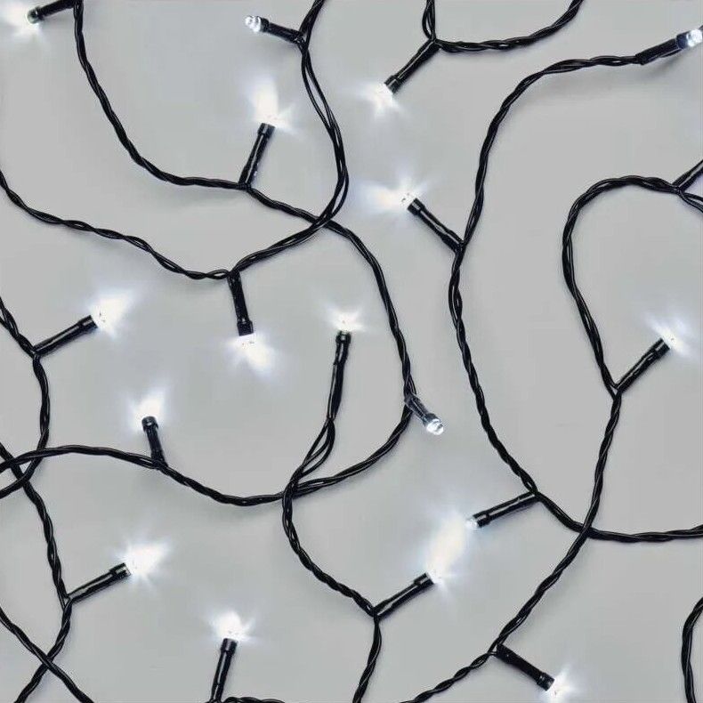 Guirlande de Noël extérieure 120xLED/3xAA 8,9m IP44 blanc froid