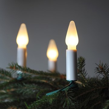 Guirlande de Noël FELICIA 16xE10 13,5m blanc chaud, Fabriquée en République tchèque