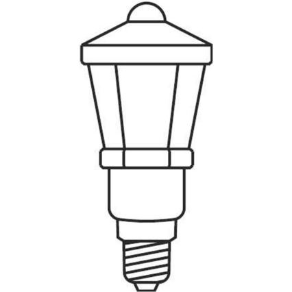 Guirlande de Noël LANTERN 12xE10/10,7m blanche - fabriqué en Europe