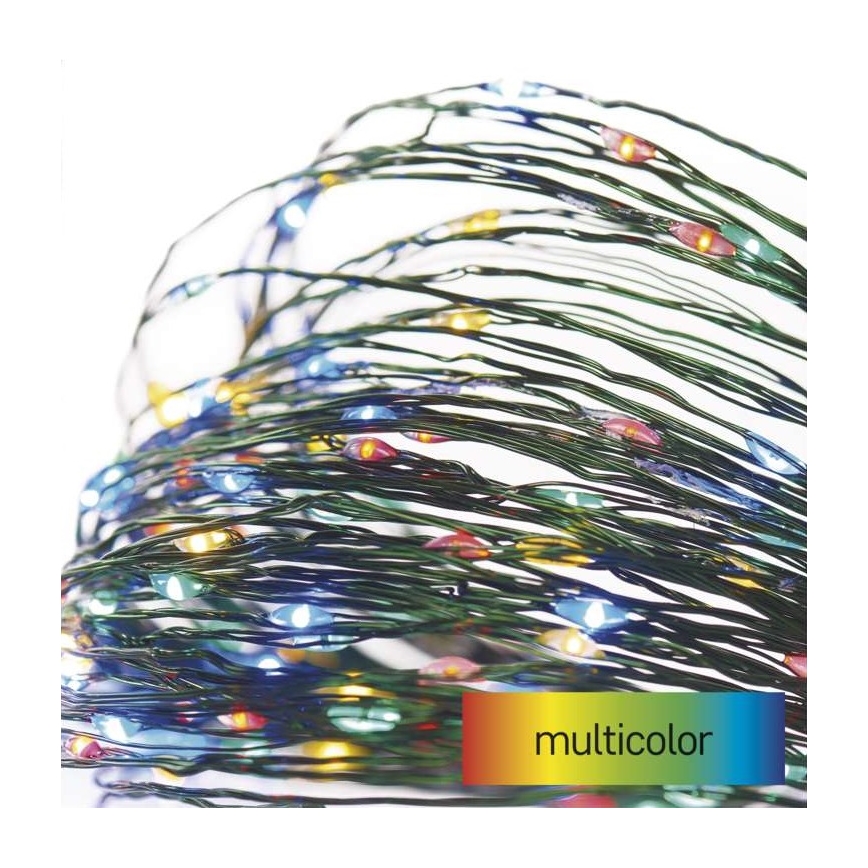 Guirlande de Noël LED d'extérieur 150×LED / 20 m IP44 multicolore
