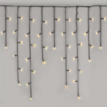 Guirlande de Noël LED d'extérieur 200 LED/8 modes 8,6 m IP44 blanc chaud