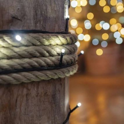 Guirlande de Noël LED d'extérieur 50xLED/5m IP44, blanc froid