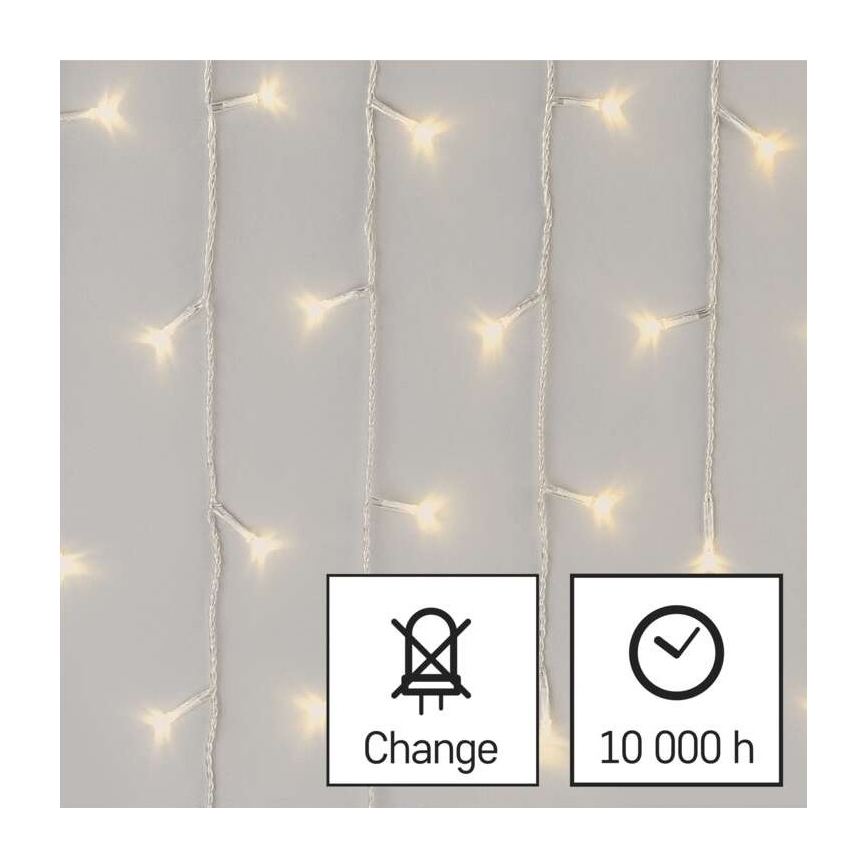 Guirlande de Noël LED extérieur 300xLED/8 modes 10m IP44 blanc chaud + télécommande