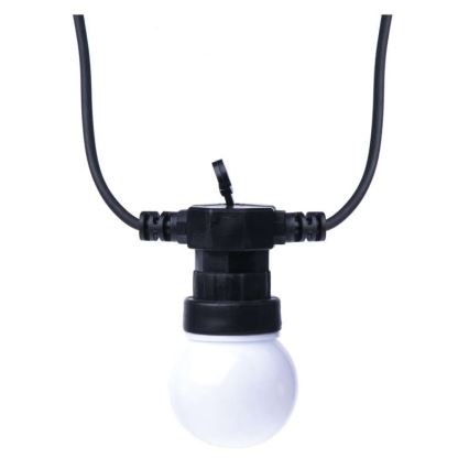 Guirlande décorative d'extérieur 10xLED/10m IP44 blanche