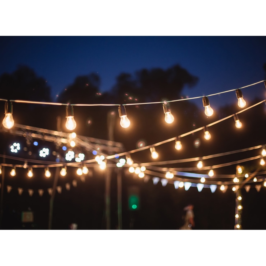 Guirlande décorative d'extérieur GARLAND 6,5 m 5xE27/15W/230V IP44