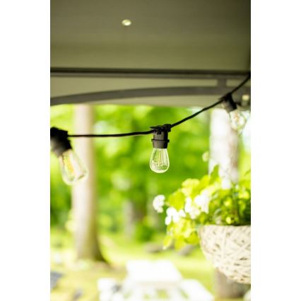 Guirlande décorative d'extérieur MIMOSA 20xE27/1,3W/230V IP44 20m