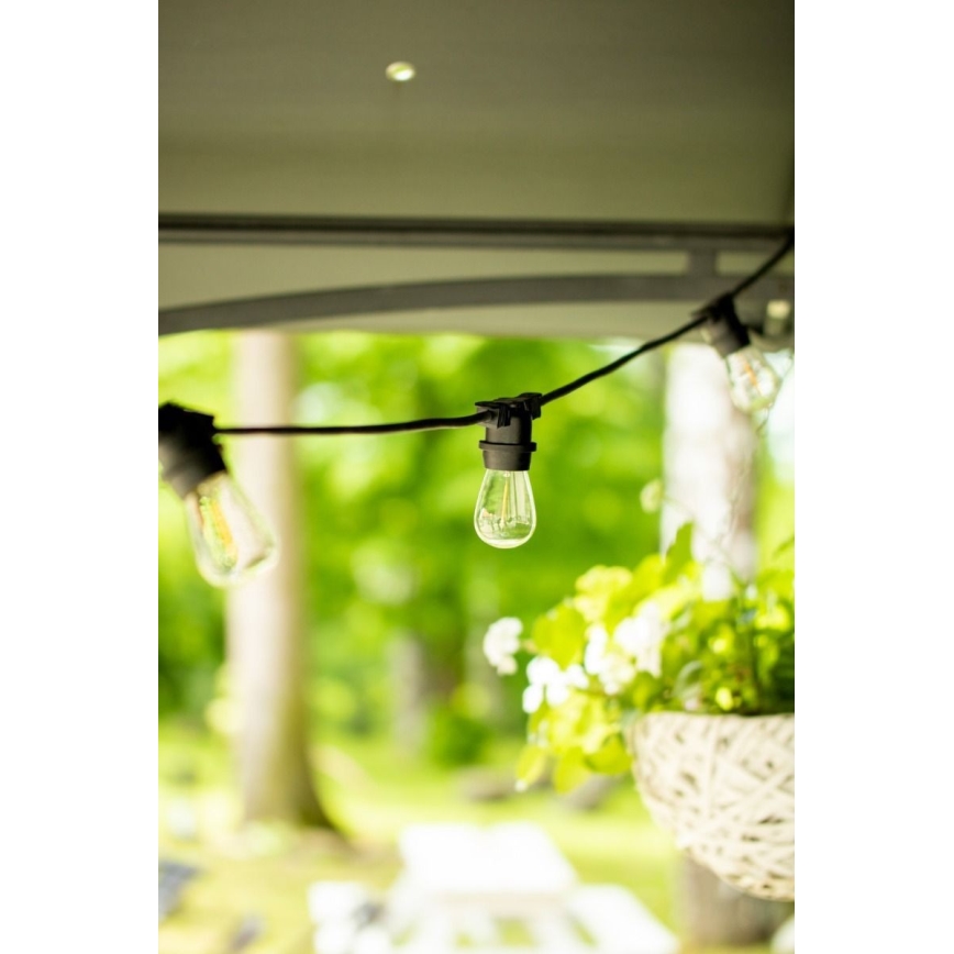 Guirlande décorative d'extérieur MIMOSA 20xE27/1,3W/230V IP44 20m