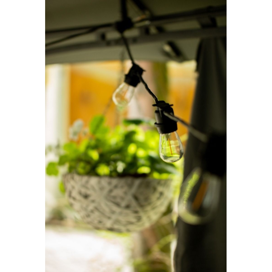 Guirlande décorative d'extérieur MIMOSA 20xE27/1,3W/230V IP44 20m