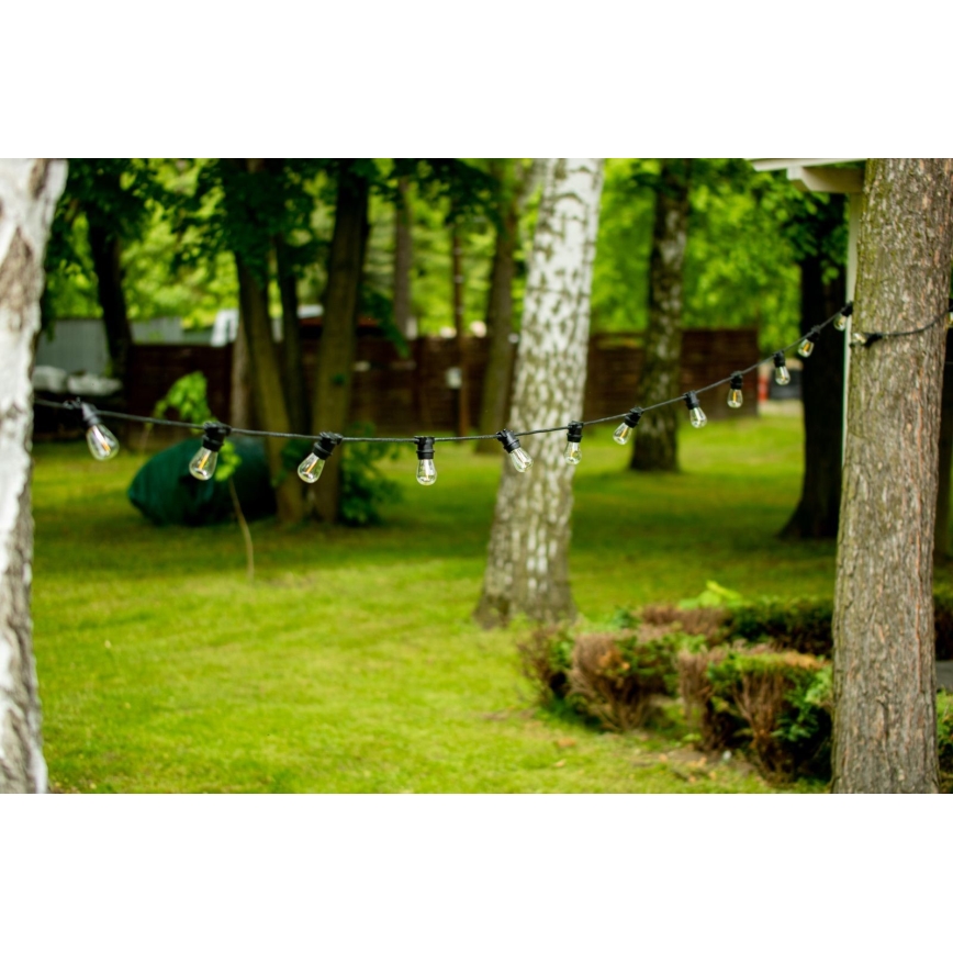 Guirlande décorative d'extérieur MIMOSA 20xE27/1,3W/230V IP44 20m