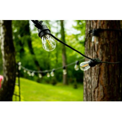 Guirlande décorative d'extérieur MIMOSA 20xE27/1,3W/230V IP44 20m