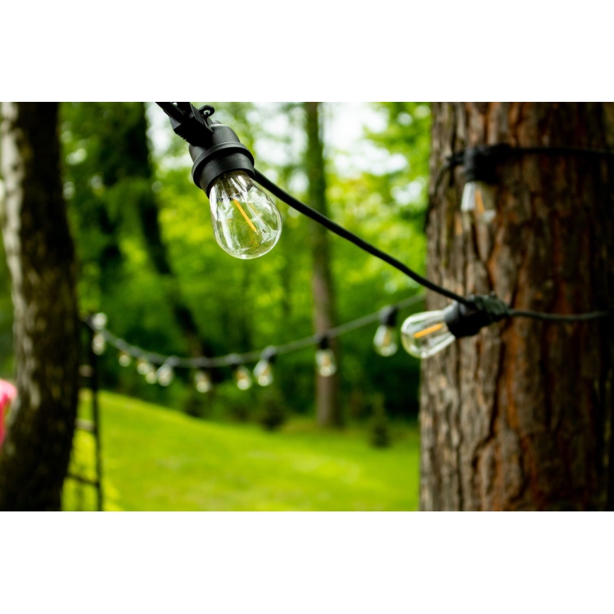 Guirlande décorative d'extérieur MIMOSA 20xE27/1,3W/230V IP44 20m