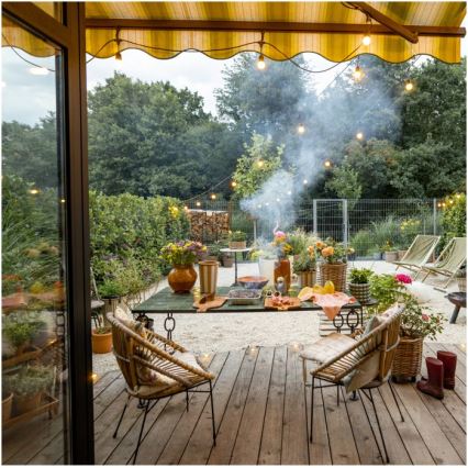 Guirlande décorative extérieure BAJA ST64 20xE27/1W/230V 20,9m IP44 blanc chaud