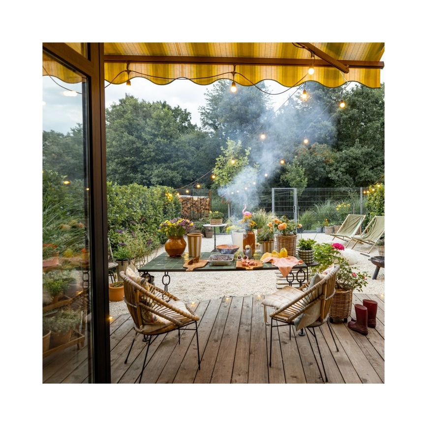 Guirlande décorative extérieure BAJA ST64 20xE27/1W/230V 20,9m IP44 blanc chaud