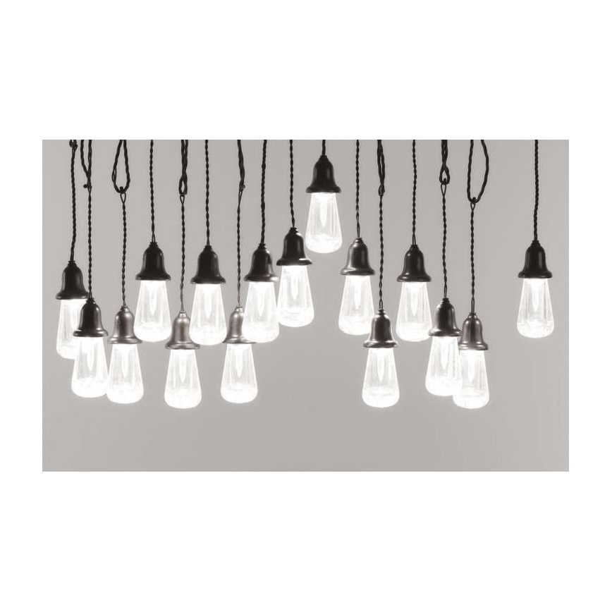 Guirlande décorative LED d'extérieur 16 LED 8,6 m IP44 blanc froid