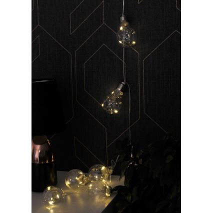 Guirlande décorative LED SMOLDER 2,1 m 10xLED/2xAA