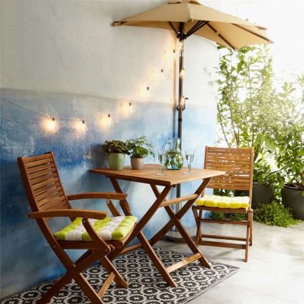 Guirlande décorative LED SMOLDER 2,1 m — 10 LED, fonctionne avec 2 piles AA