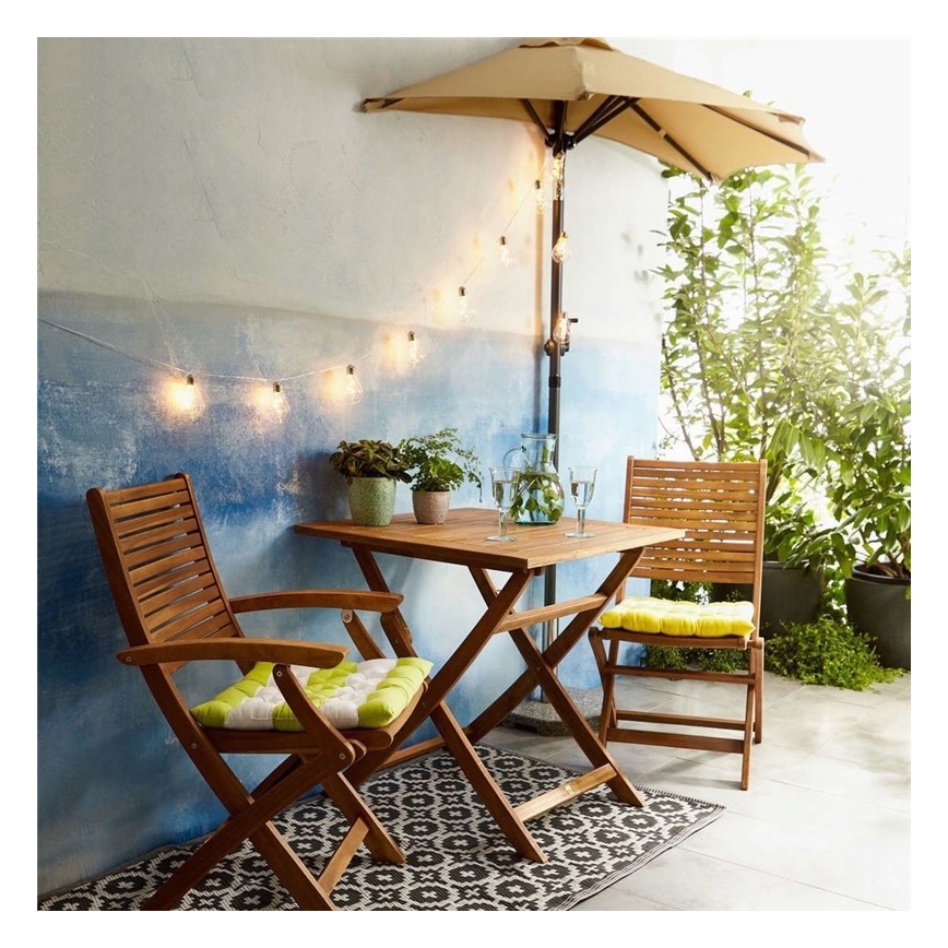 Guirlande décorative LED SMOLDER 2,1 m — 10 LED, fonctionne avec 2 piles AA