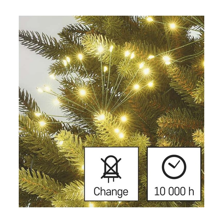 Guirlande LED 150xLED/5,35m blanc chaud