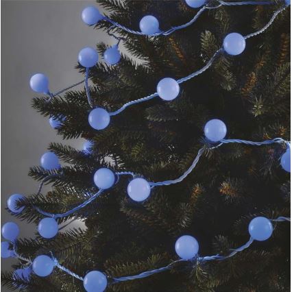 Guirlande LED de Noël d'extérieur 40 LED/9 m IP44 bleu