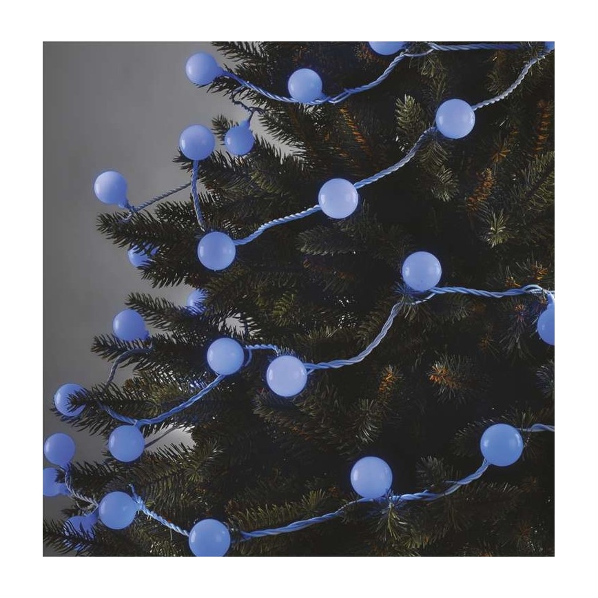 Guirlande LED de Noël d'extérieur 40 LED/9 m IP44 bleu