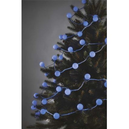 Guirlande LED de Noël d'extérieur 40 LED/9 m IP44 bleu