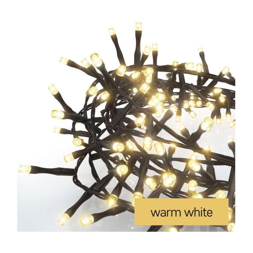 Guirlande LED de Noël d'extérieur 400xLED/13m IP44 blanc chaud