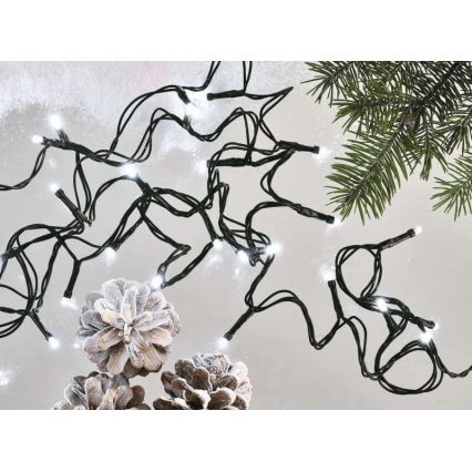 Guirlande LED de Noël pour l'extérieur 120 LED / 17 m IP44, blanc froid