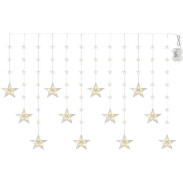 Guirlande LED d'extérieur 120 LED 3xAA 1,7 m IP44 blanc chaud