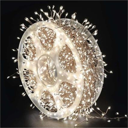 Guirlande LED d'extérieur 1440xLED/8 fonctions 14,4m IP44 blanc chaud