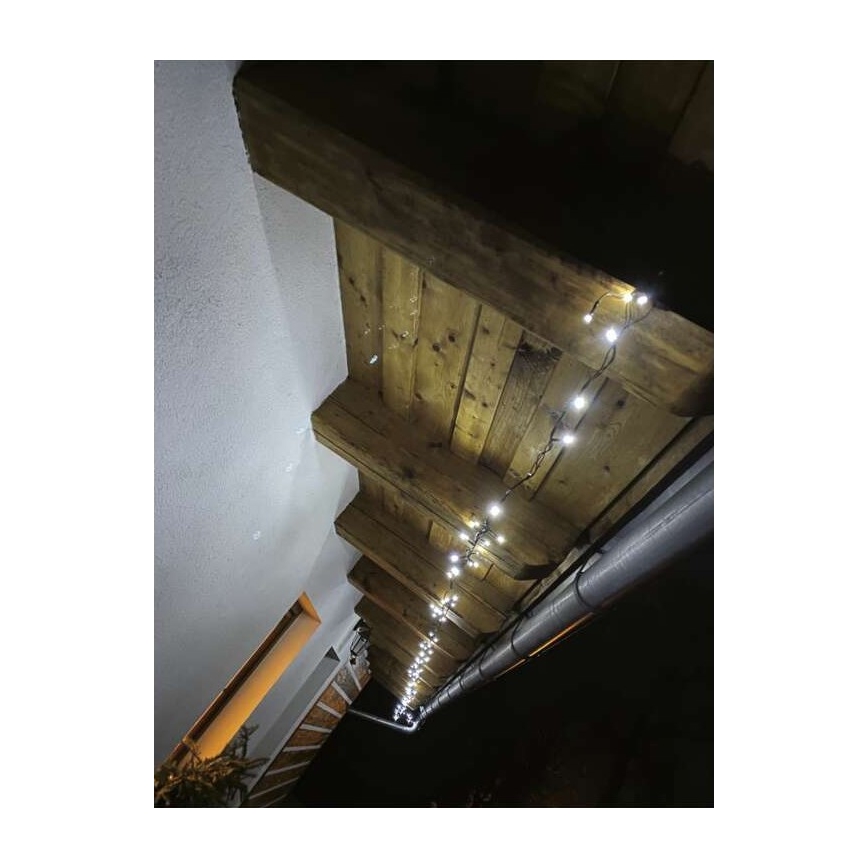 Guirlande LED d'extérieur 40 LED / 9 m IP44, blanc froid
